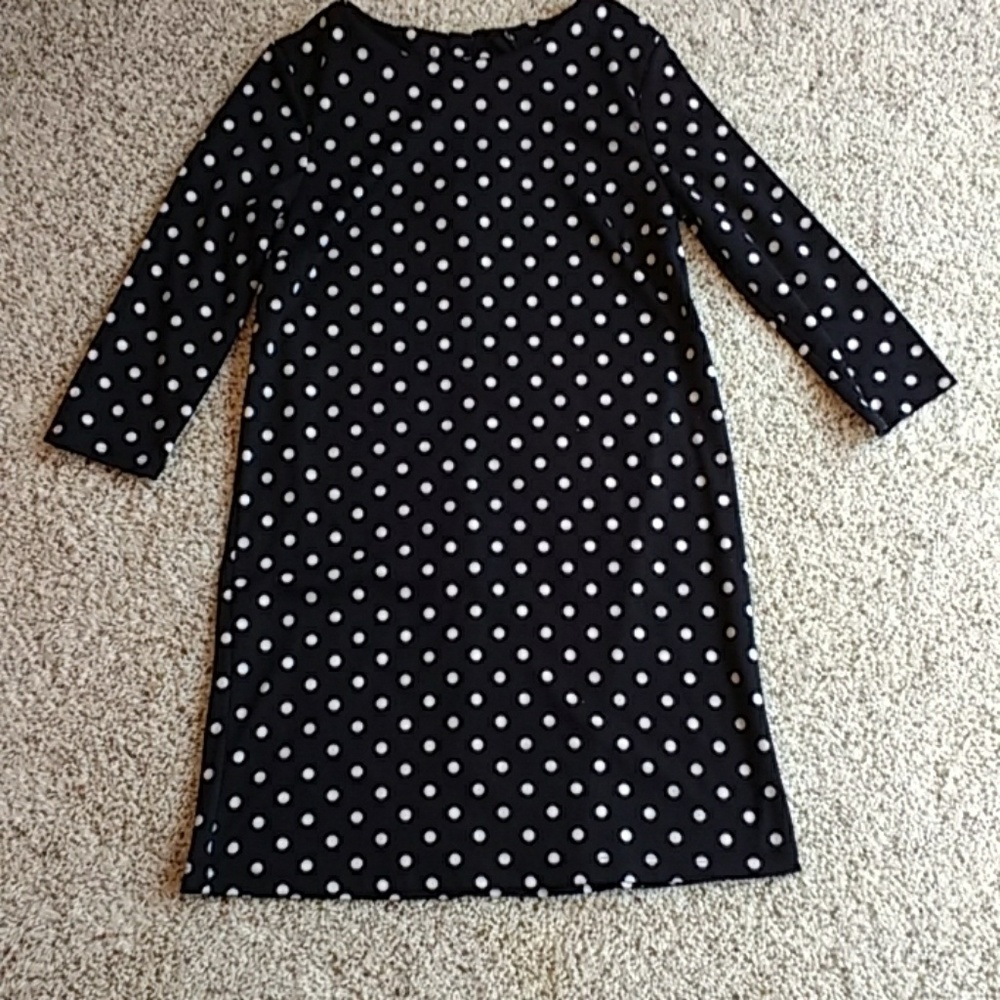 H&M black and white polka dot dress Small